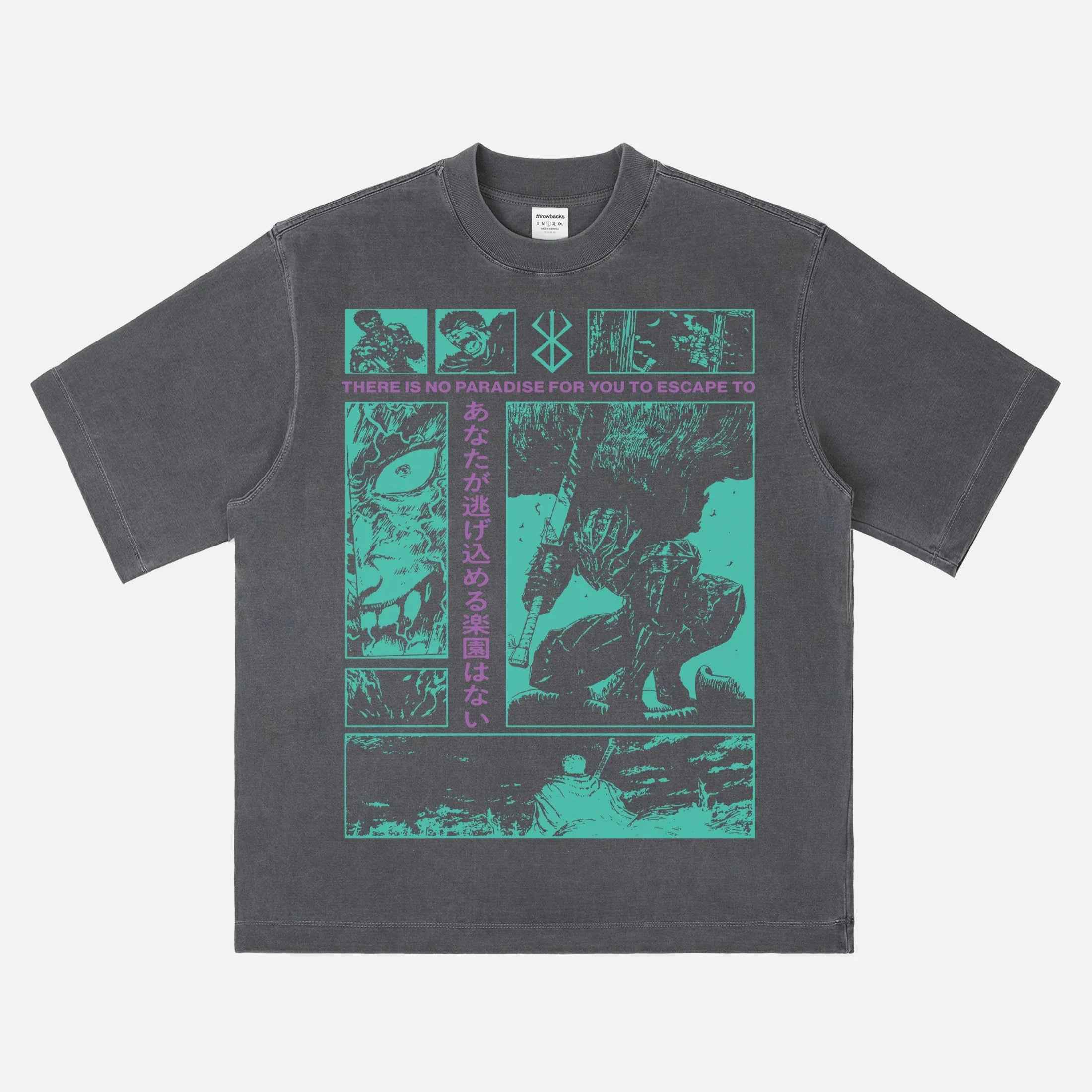Retro Grunge Berserk Anime T-Shirt, Vintage Manga TV Show Apparel