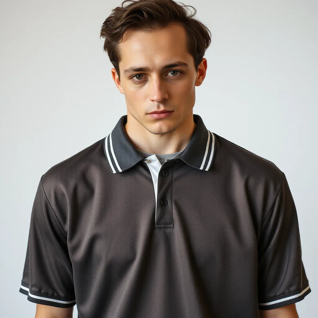 Retro soccer jersey with contrasting old-school collar trim styled in a casual everyday outfit