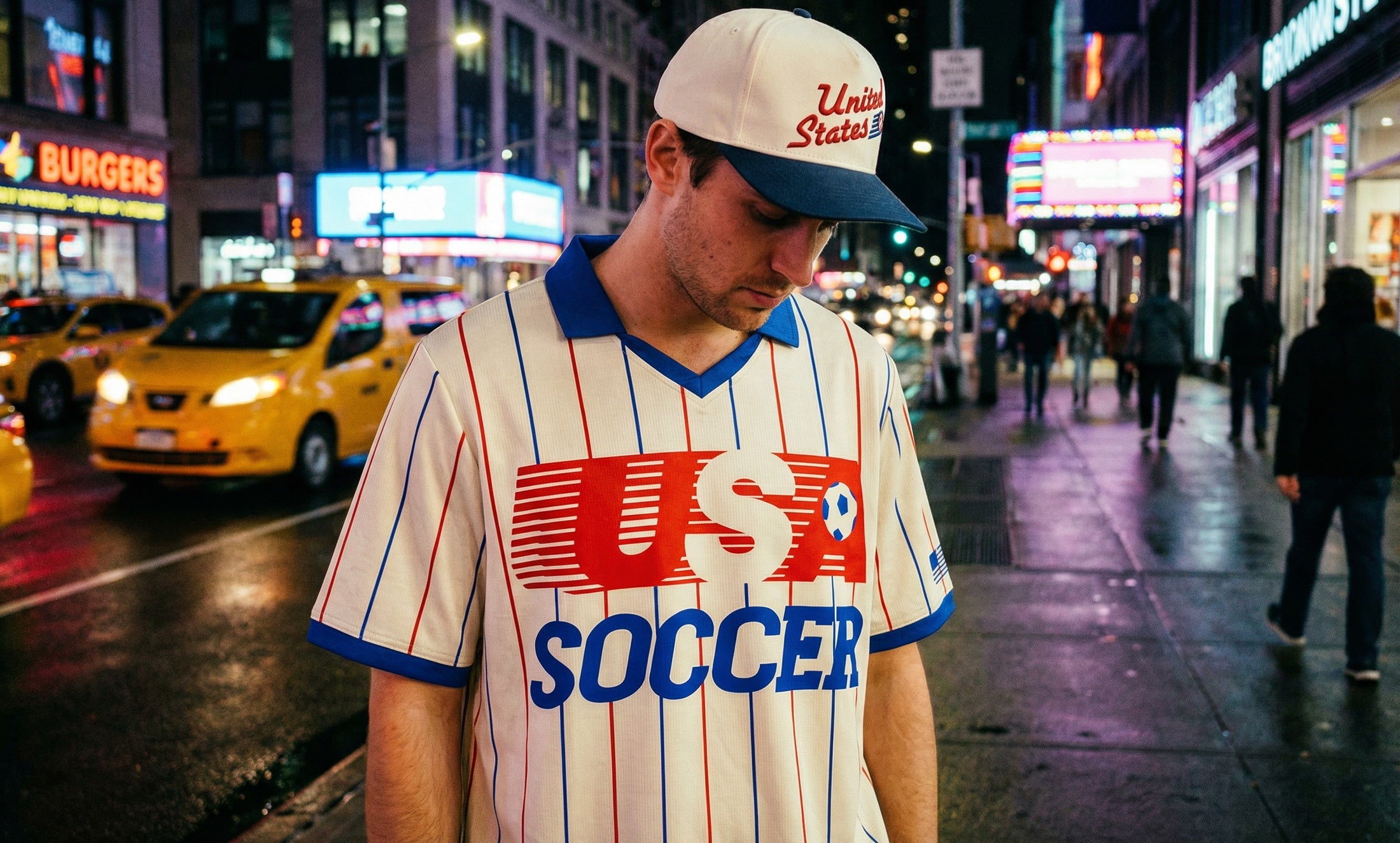 Custom United States World Cup Soccer Jerseys, Hats, and T-shirts for sale at Throwbacks