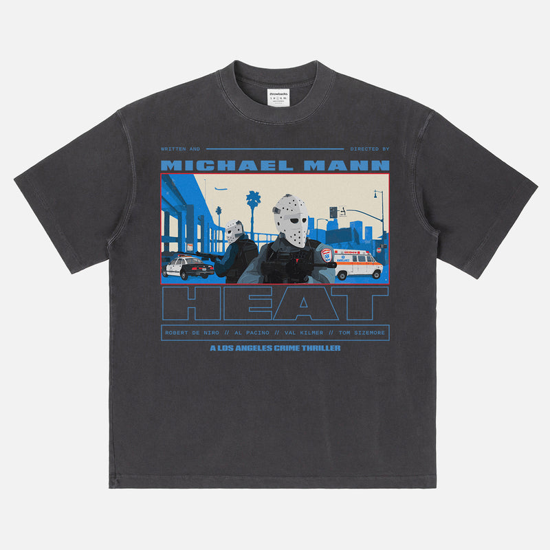 T-shirt Vintage Action Movie Heavy Cotton Tee - Marque H And C Apparel, Neuf Avec étiquettes