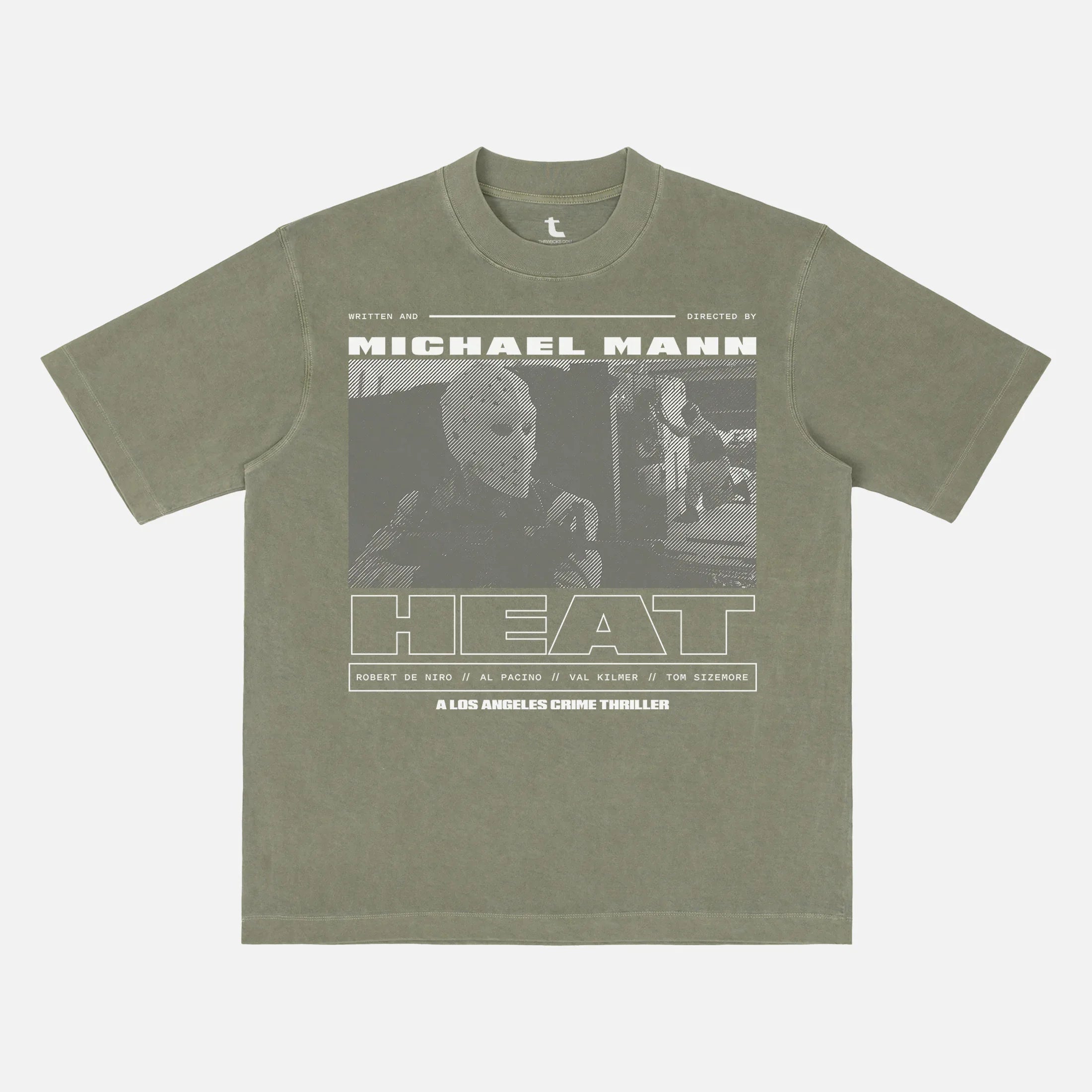 Retro  1995 Heat Movie streetwear graphic tee, vintage Val Kilmer Al Pacino Michael Man film Heat shirt
