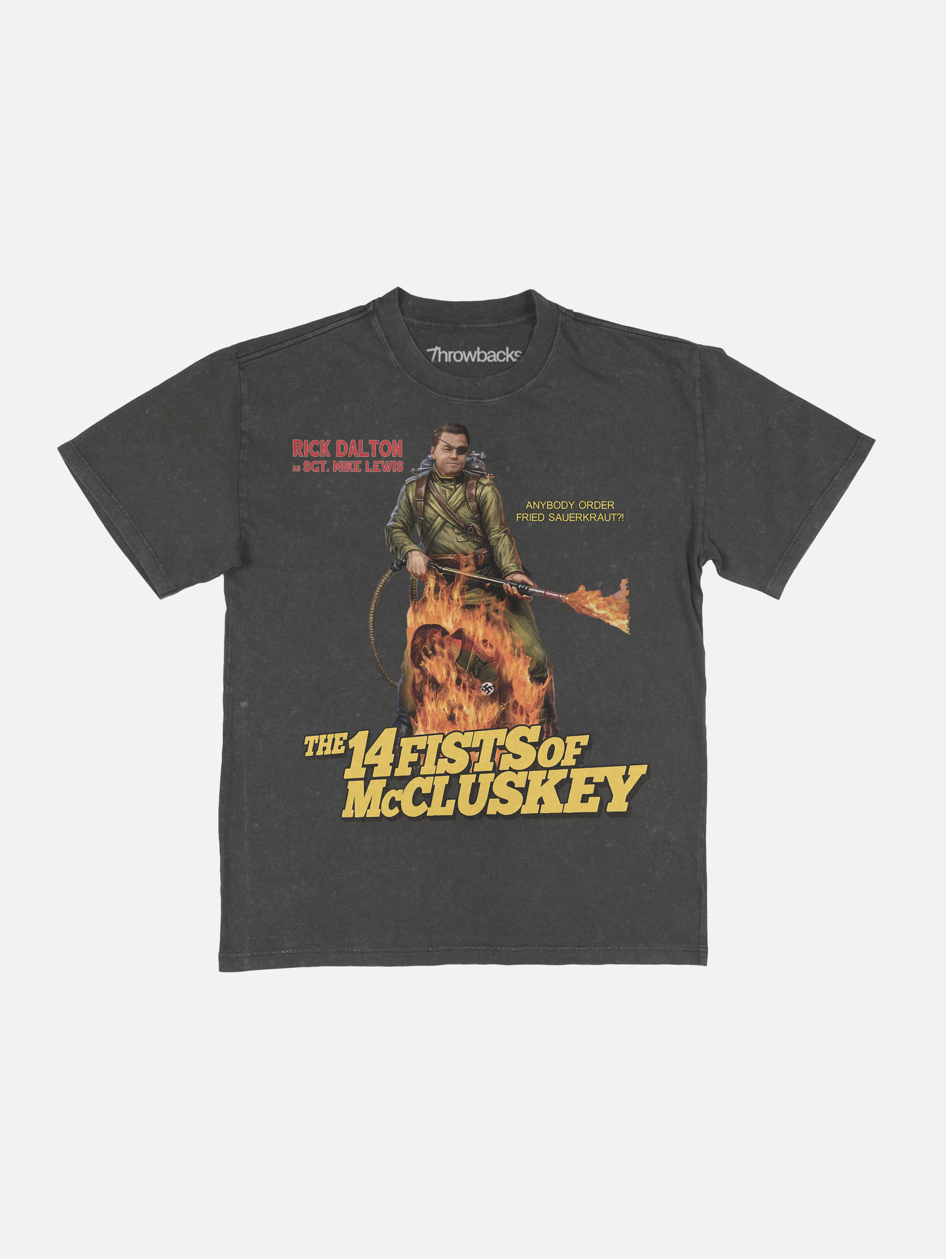 Vintage once upon a time in hollywood rick dalton 14 fists of mccluskey  movie t-shirt