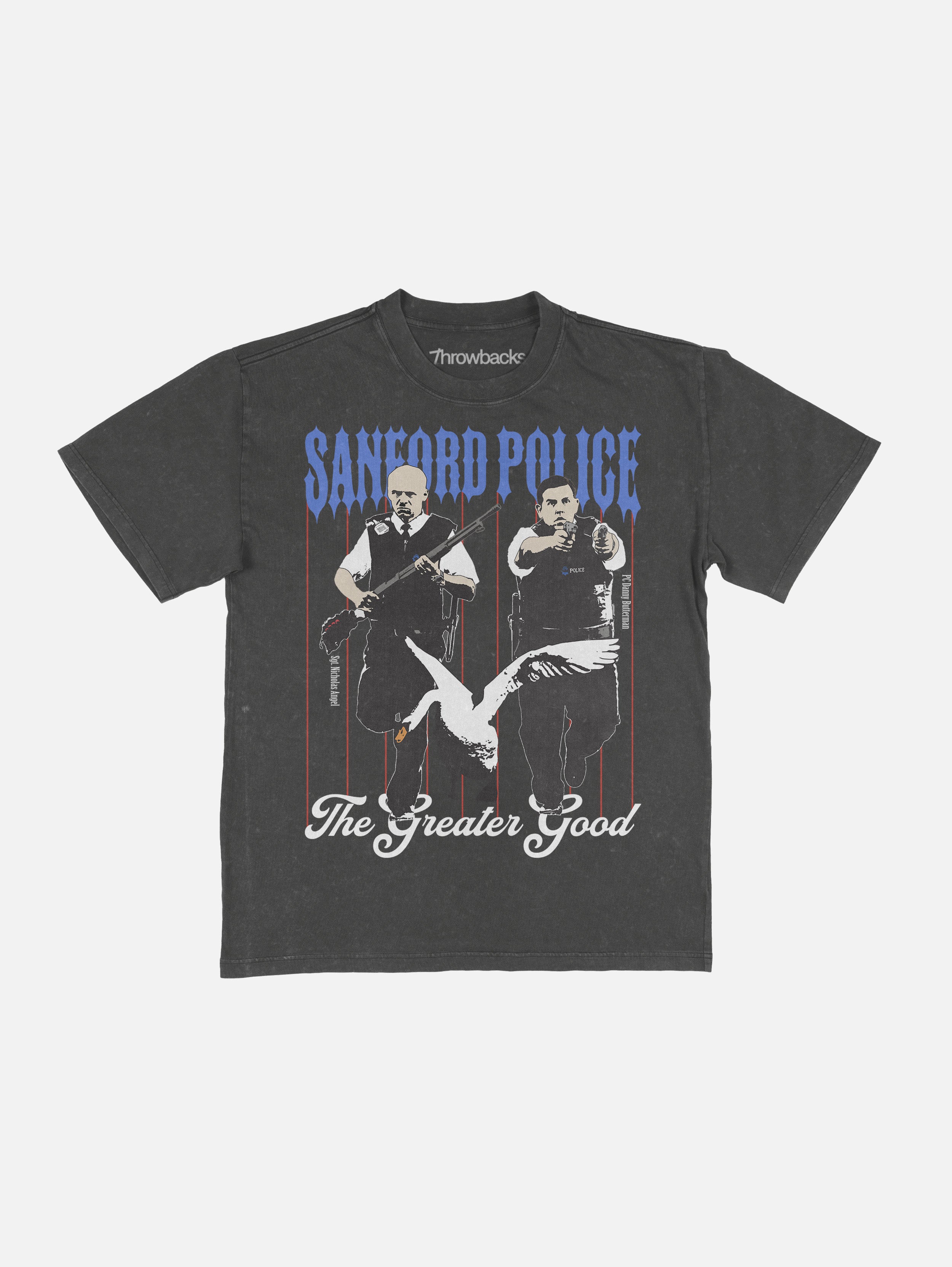 Sanford Police Pinstripe Tee Shirt