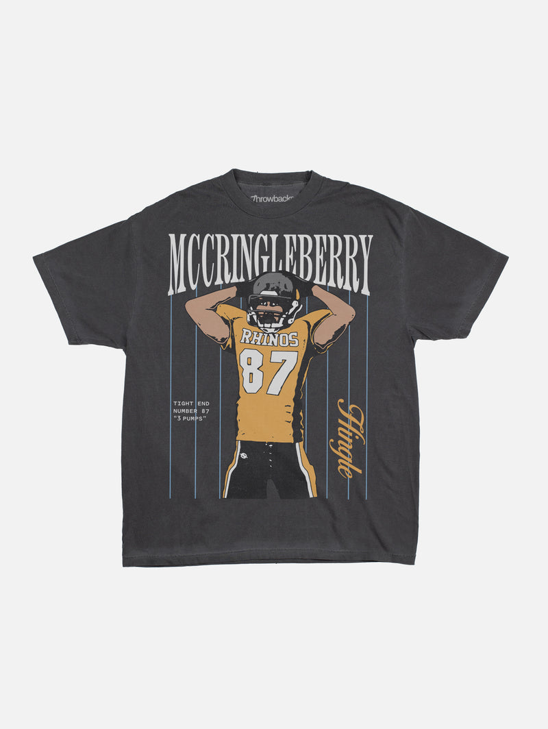 Funny Key and Peele Hingle McCringleberry Retro Football Graphic Tee Shirt