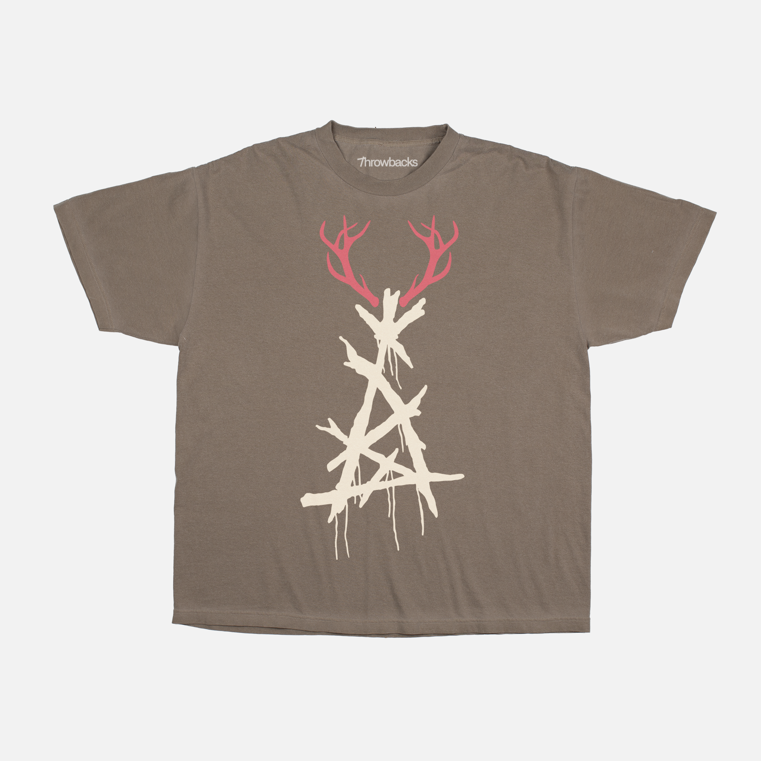 Carcosa Deer Antlers Graphic T-Shirt