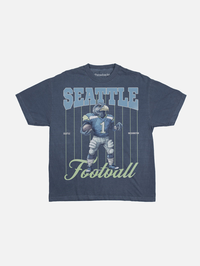 Retro Seattle Seahawks football graphic t-shirt bootleg streetwear tee