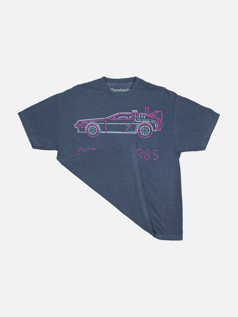 Retro Back to the Future Movie Streetwear Delorean Graphic Tee Shirt