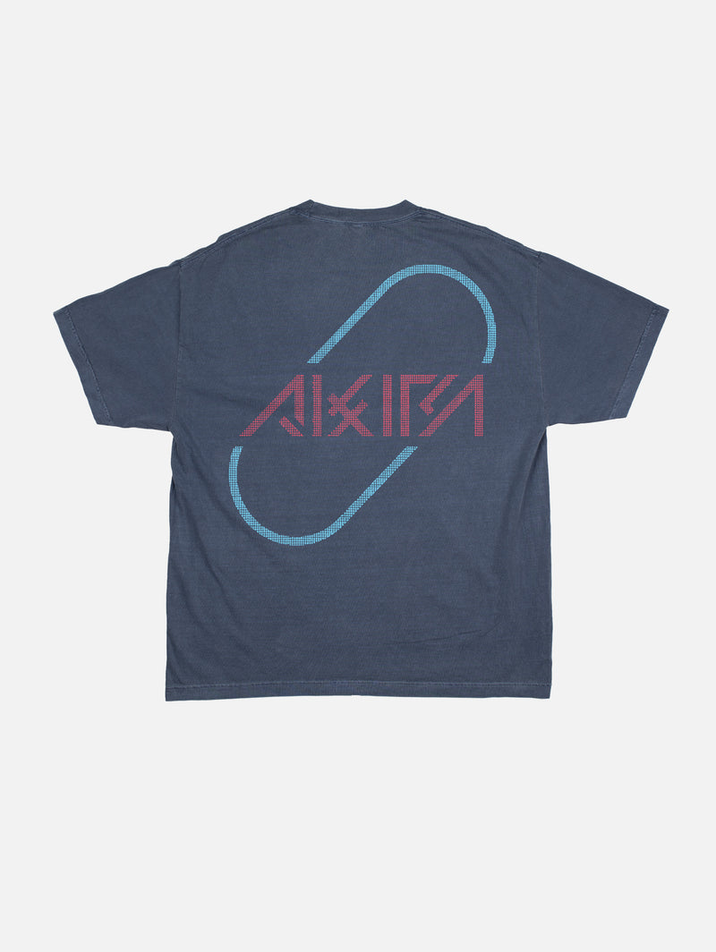 Retro Akira anime graphic tee shirt with front and back print