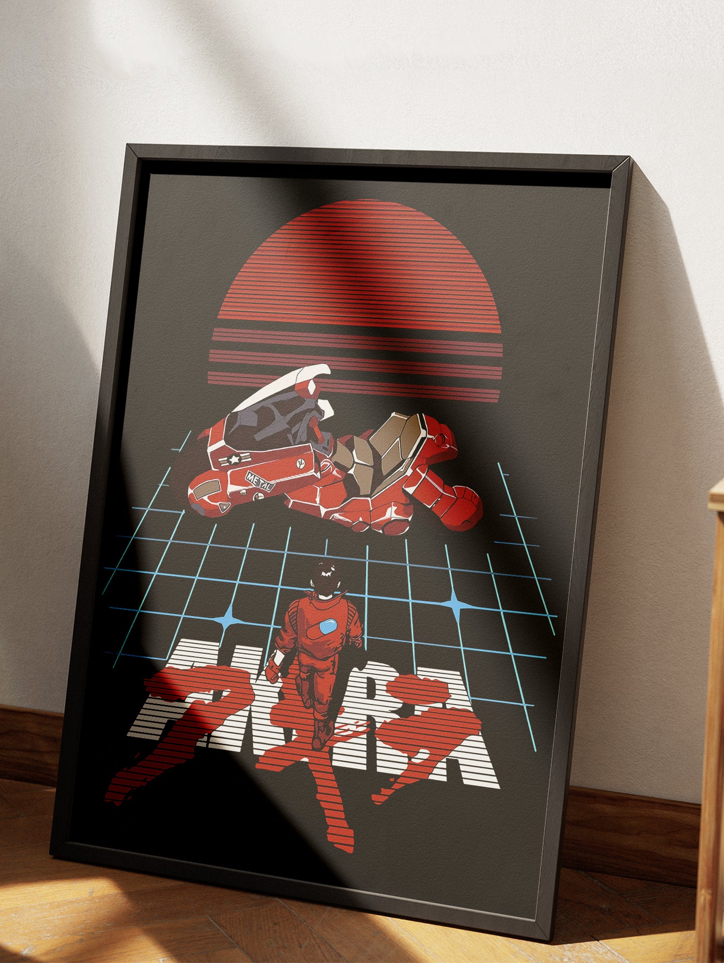 Premium Akira 80's Style Anime Poster, Framed or unframed retro Akira manga wall art home decor