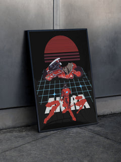 Premium Akira 80's Style Anime Poster, Framed or unframed retro Akira manga wall art home decor