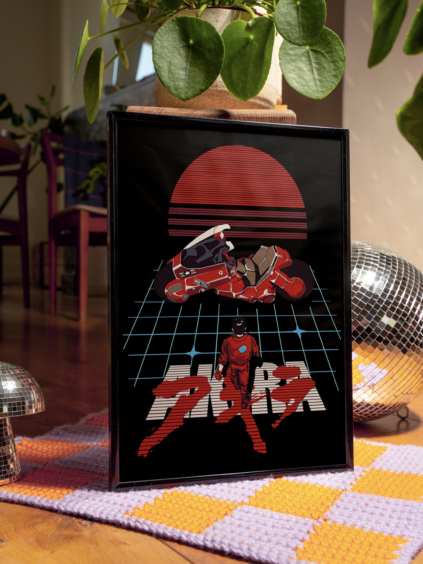 Premium Akira 80's Style Anime Poster, Framed or unframed retro Akira manga wall art home decor