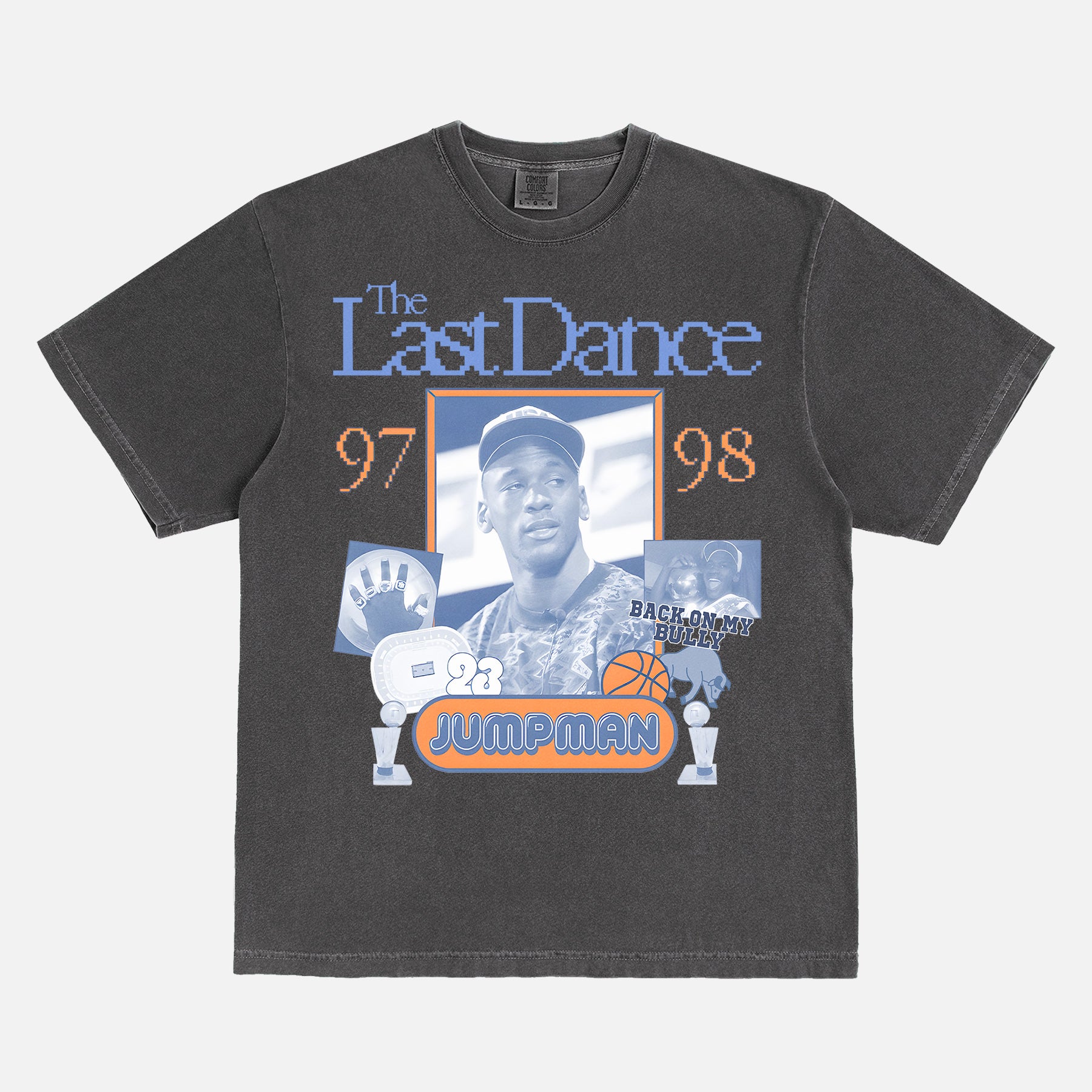 Michael Jordan The Last Dance retro chicago bulls basketball t-shirt