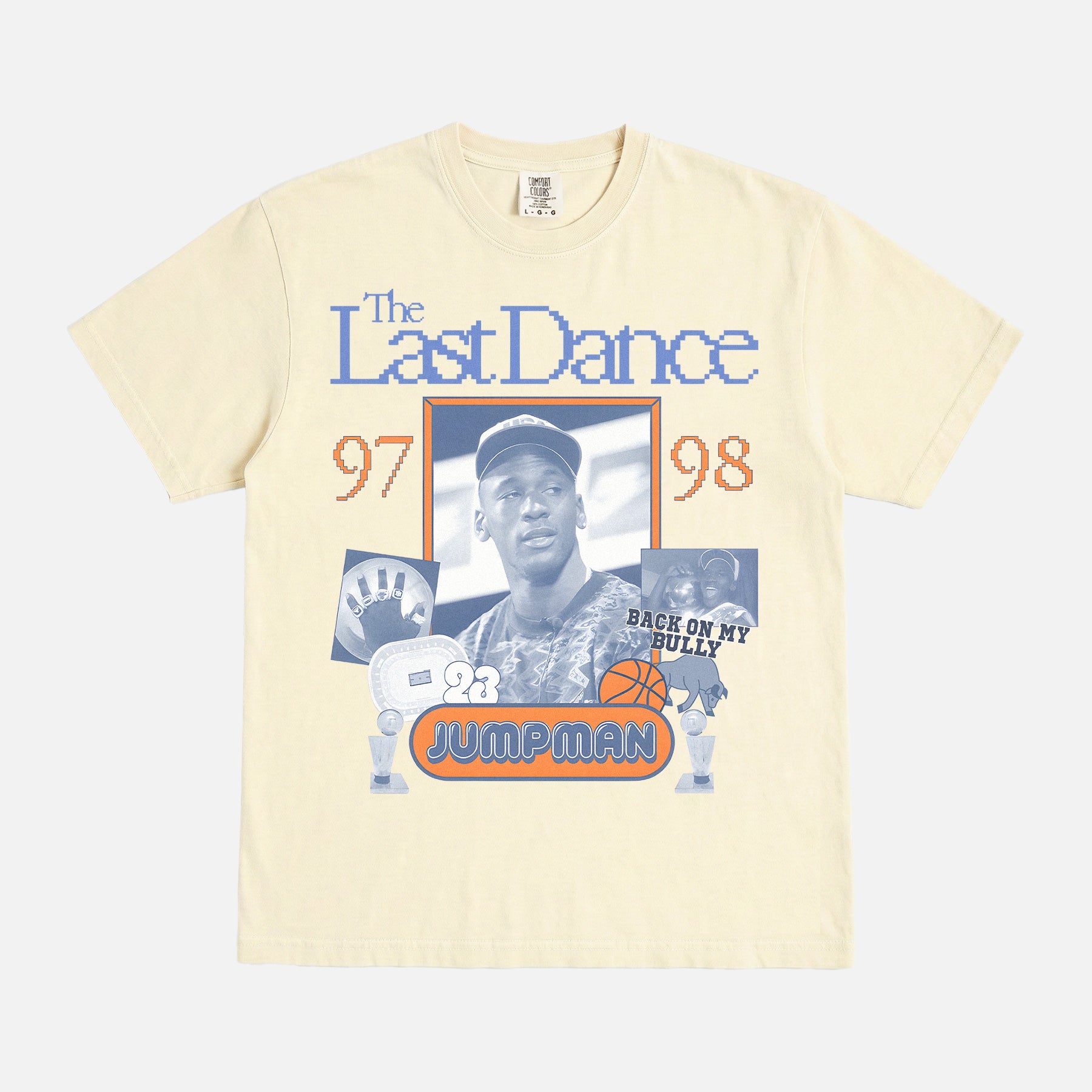 Michael Jordan The Last Dance retro chicago bulls basketball t-shirt