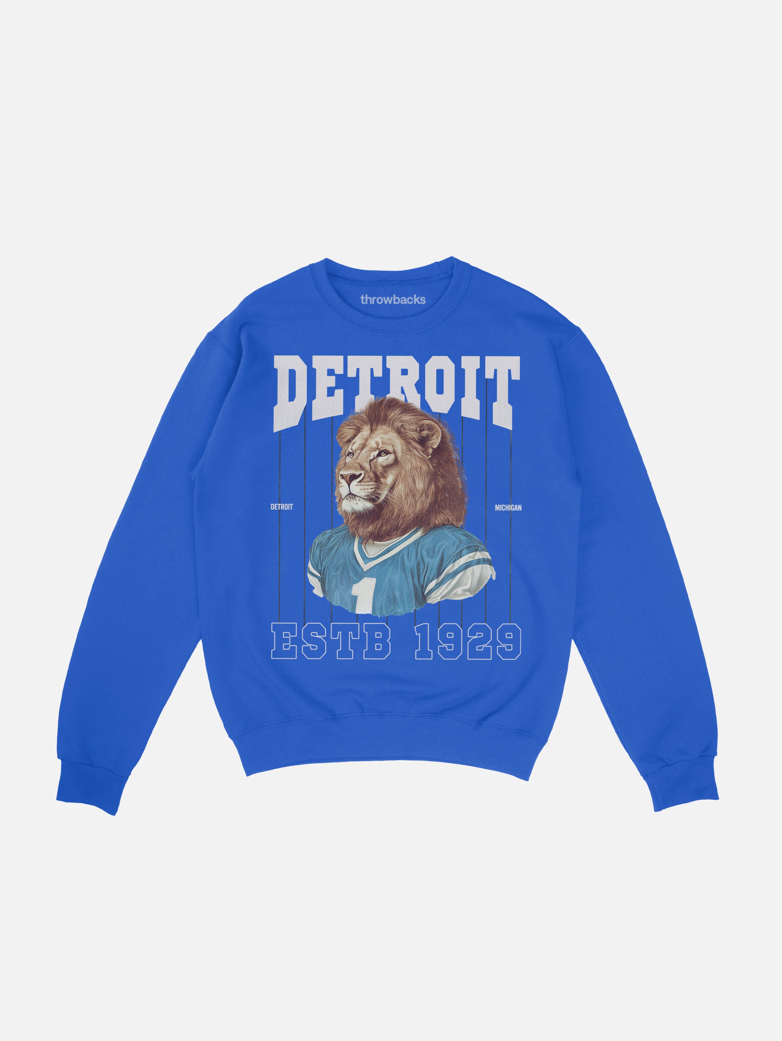 Detroit Football Pinstripes Sweatshirt