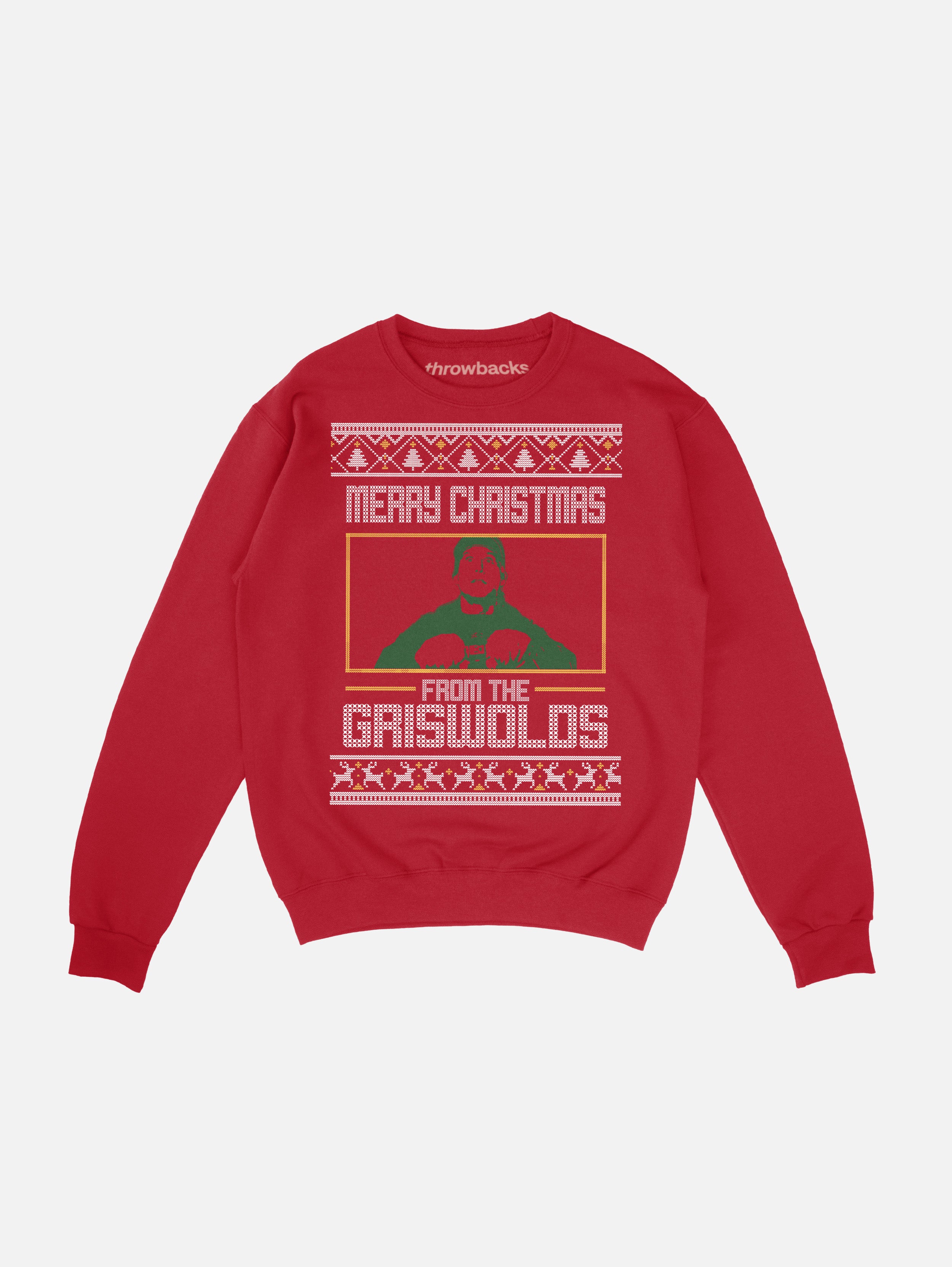 Funny Red Clark Griswold Christmas Vacation Movie Ugly Christmas Sweater Sweatshirt