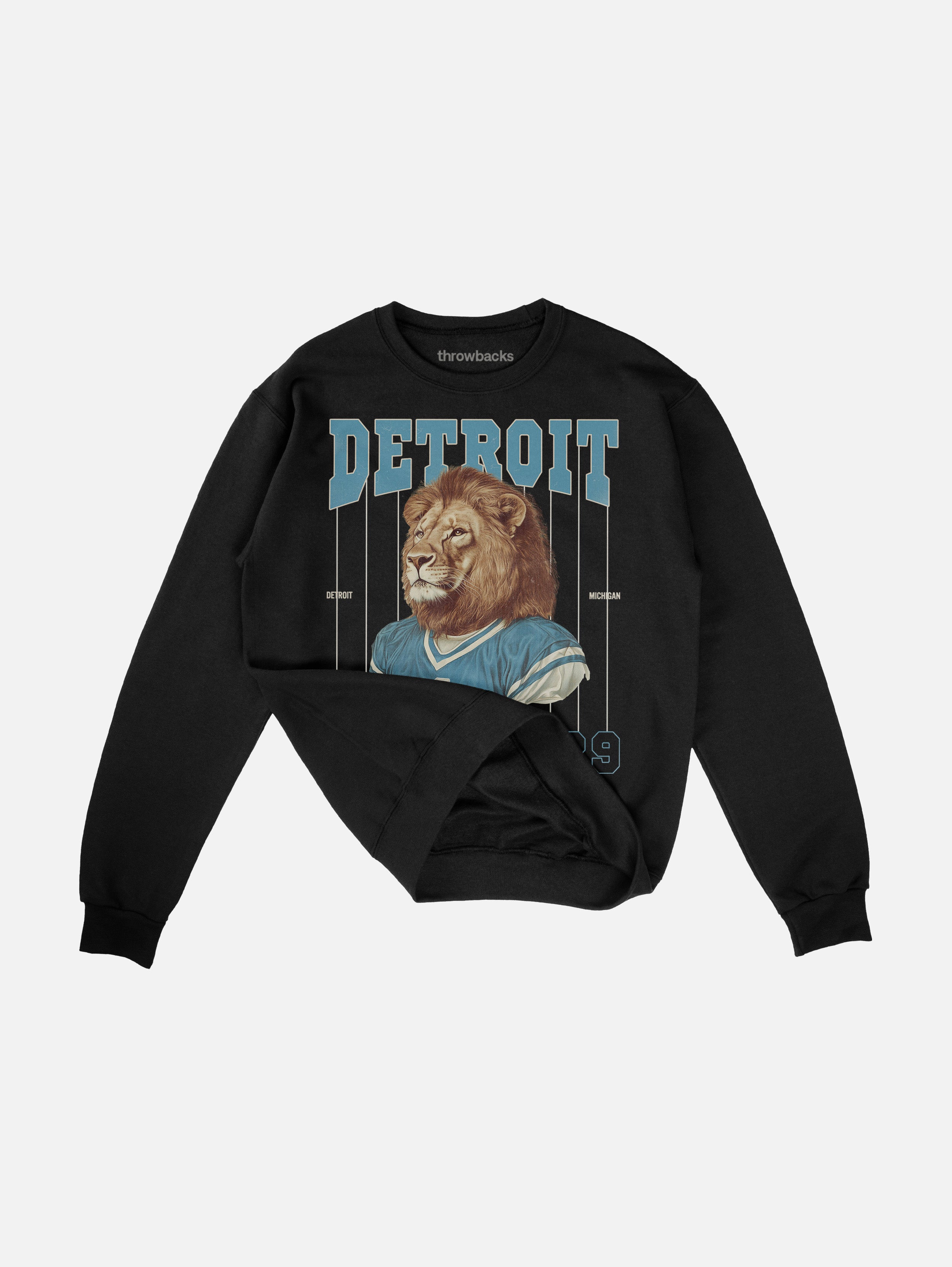 Detroit Football Pinstripes Sweatshirt