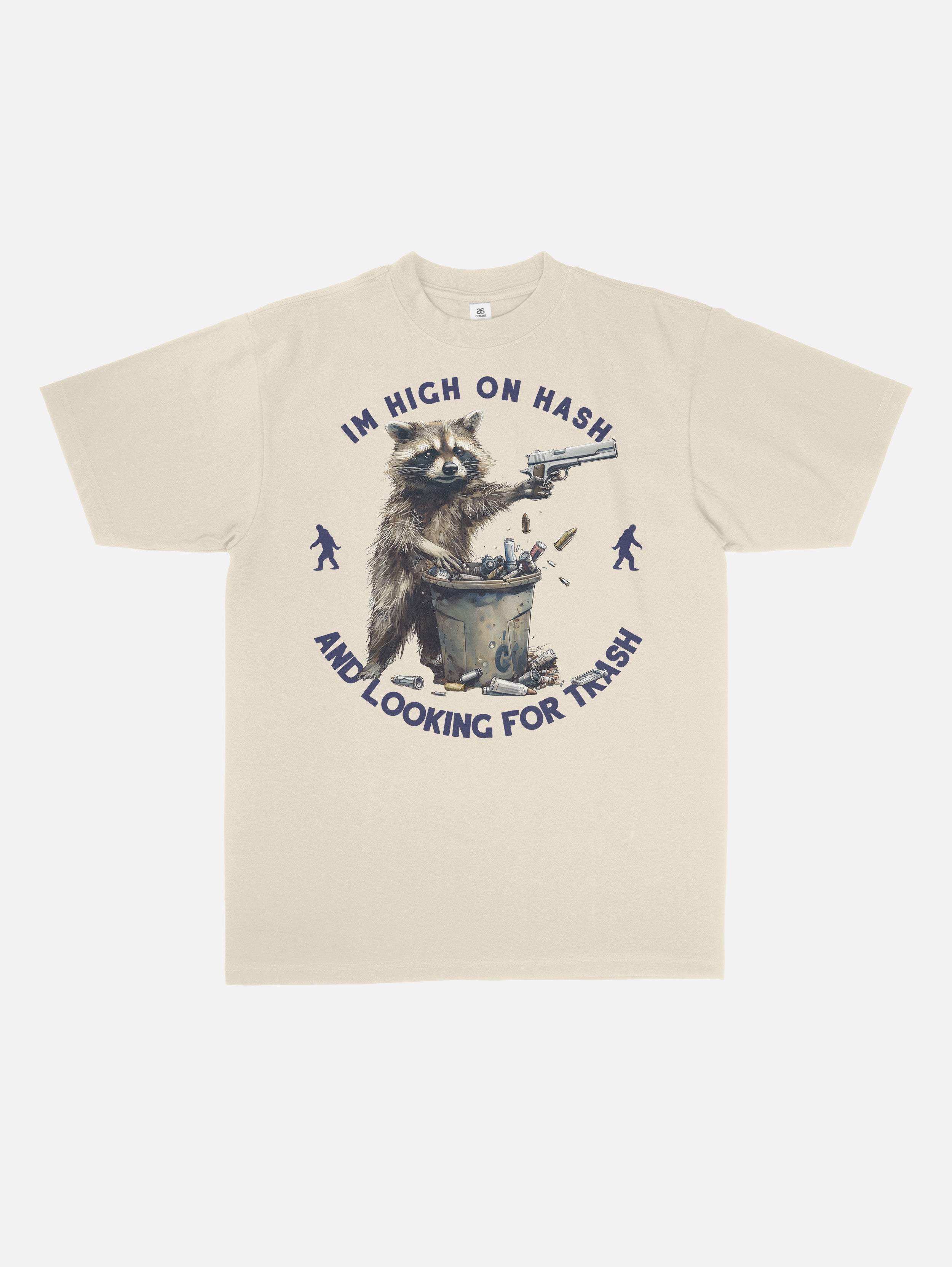 Raccoon High On Hash Tee Shirt