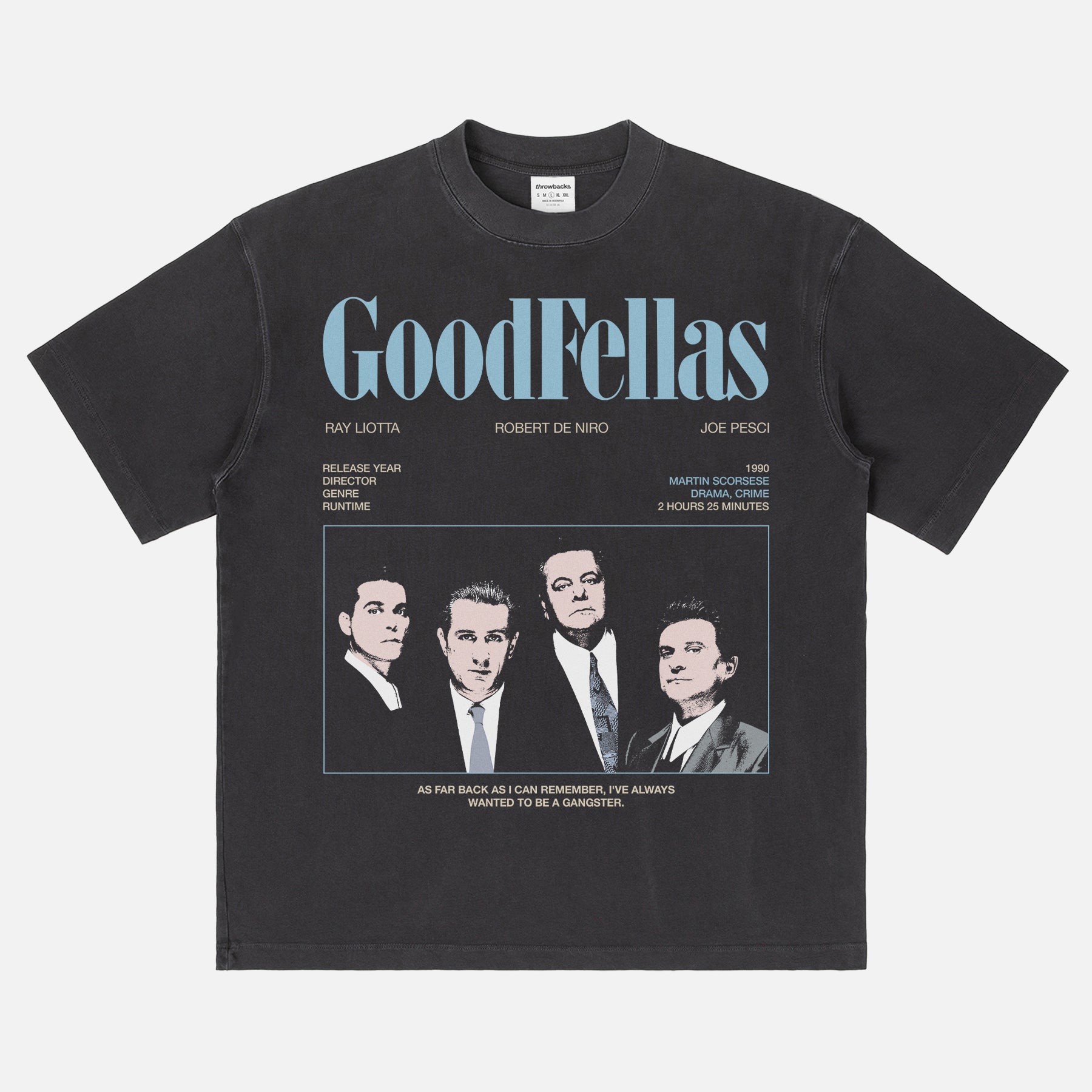 Vintage Martin Scorcese Goodfellas movie streetwear graphic tee