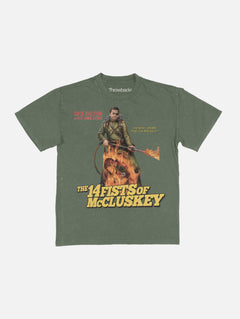 once upon a time in hollywood rick dalton 14 fists of mccluskey  movie t-shirt