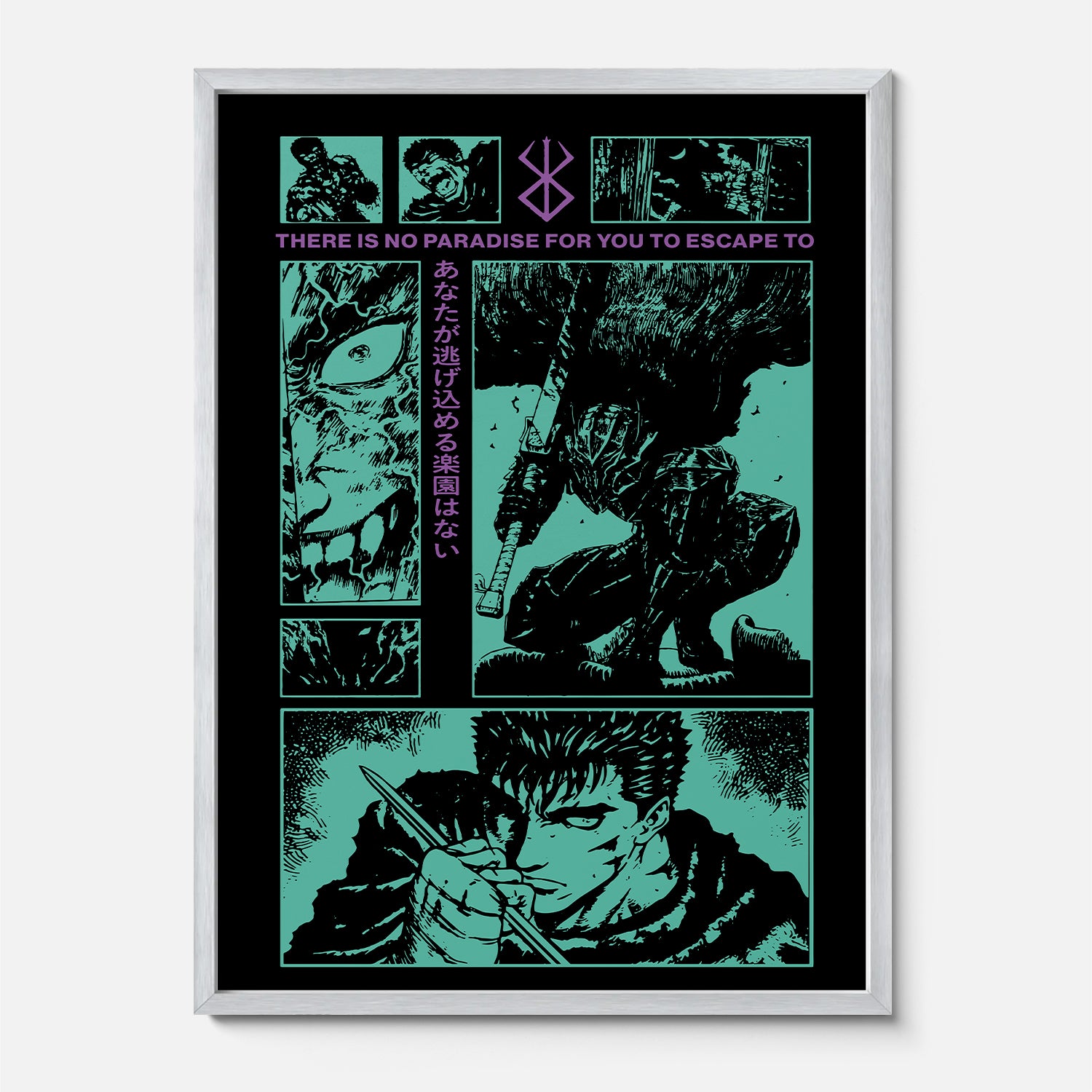 Berserk Grunge Anime Poster