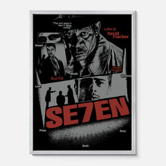Framed Se7en alternate movie poster poster extra large david fincher film wall art