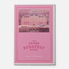 Minimal pink Grand Budapest Hotel Poster Framed or Unframed Wes Anderson Film Wall Art Home Decor