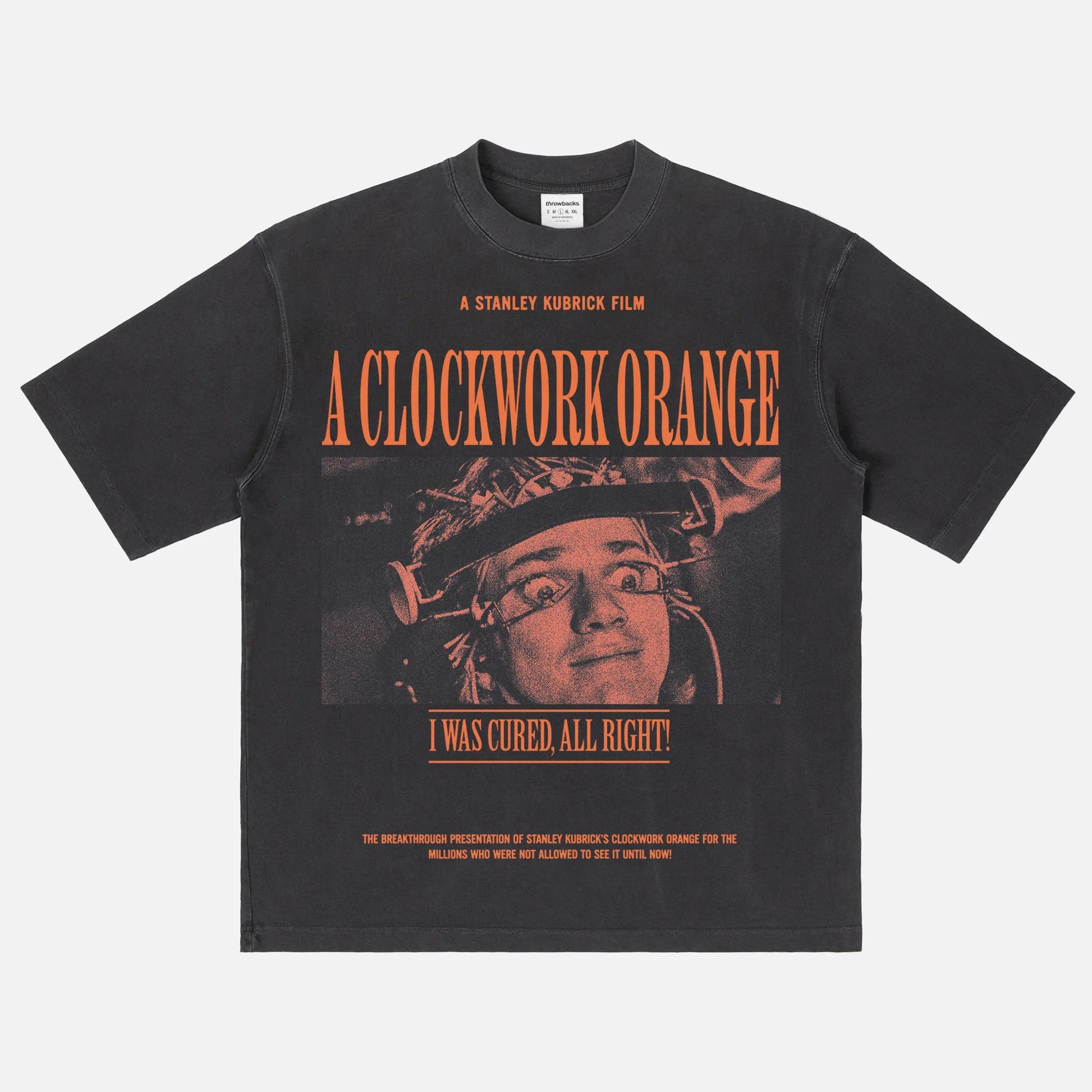 A Clockwork Orange Retro Movie T-Shirt, Stanley Kubrick Movie grunge graphic tee shirt