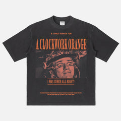 A Clockwork Orange Retro Movie T-Shirt, Stanley Kubrick Movie grunge graphic tee shirt