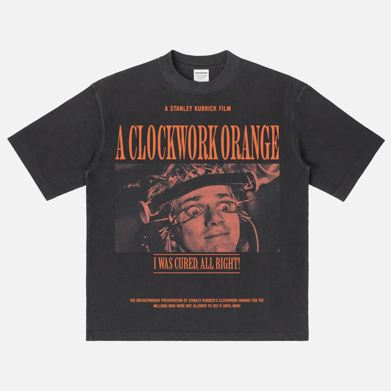 A Clockwork Orange Retro Movie T-Shirt, Stanley Kubrick Movie grunge graphic tee shirt
