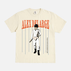 Retro a clockwork orange movie graphic t-shirt in off white