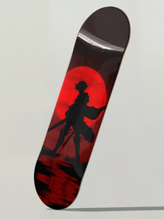 Attack on Titan skateboard, retro anime manga series skate deck wall art memorabilia
