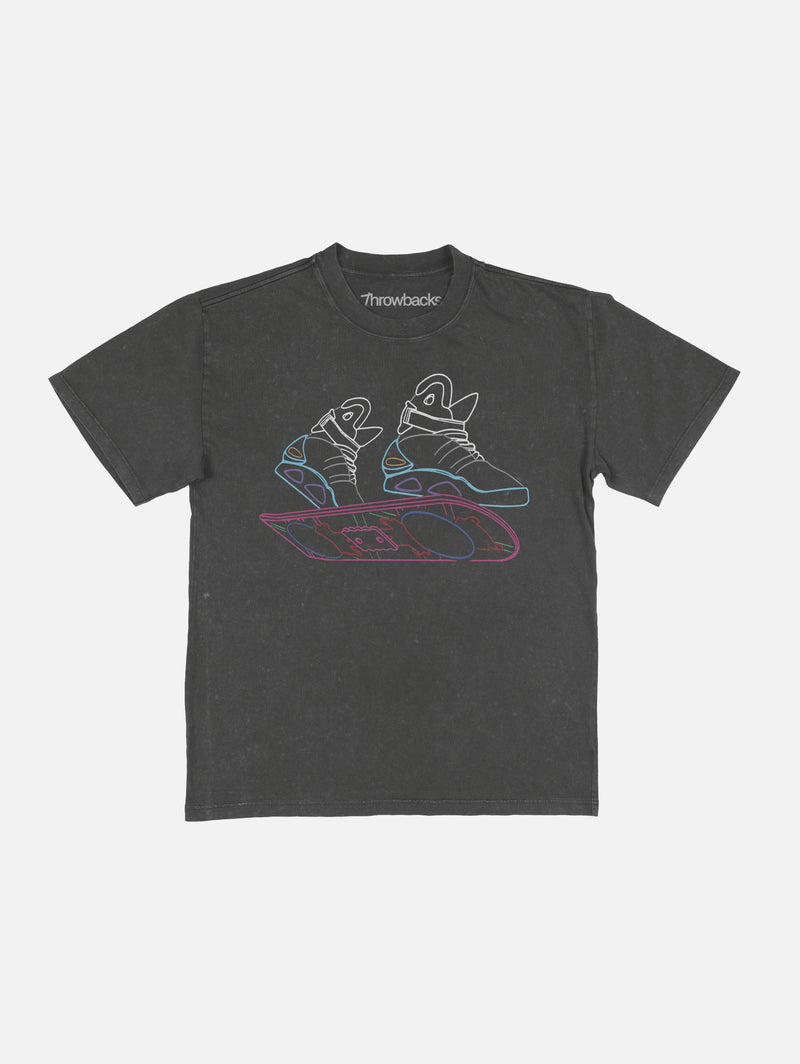 back to the future marty mcfly hoverboard graphic tee shirt