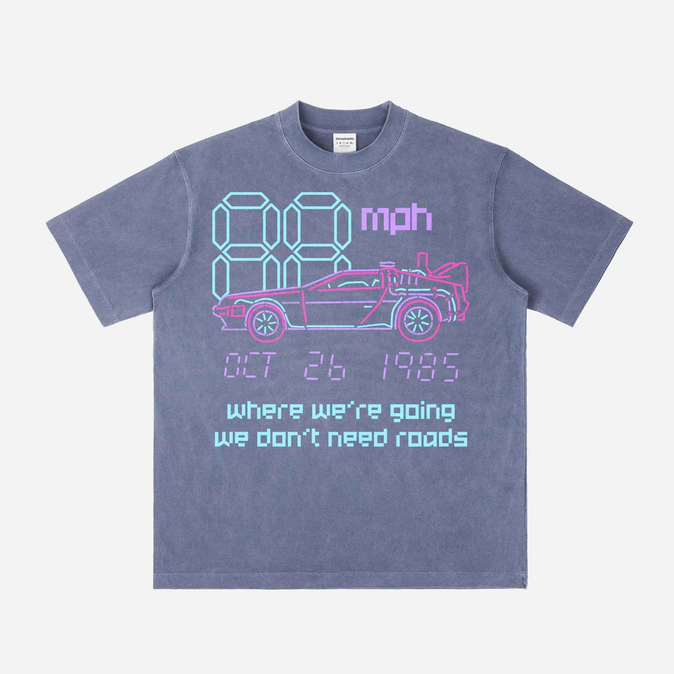 We Don't Need Roads Delorean Movie Shirt