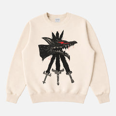 Beige Berserk Beast of Darkness Sketch Sweatshirt 