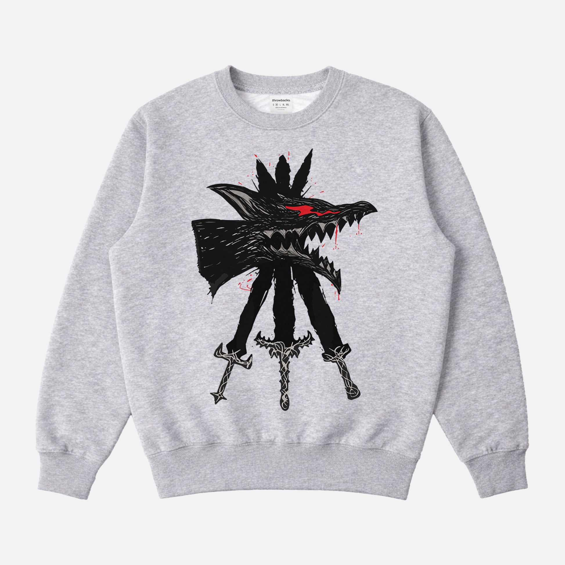 Grey Berserk Beast of Darkness Sketch Sweatshirt 