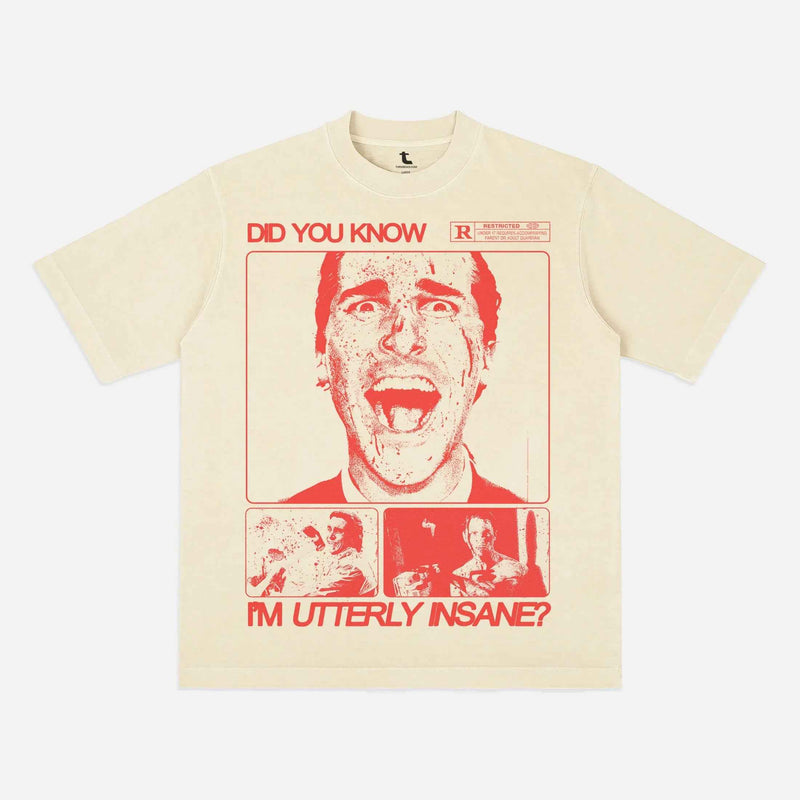 Patrick Bateman Utterly Insane T-Shirt