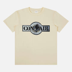 Con-Air Movie graphic t-shirt with movie poster logo on a unisex beige 90s tee