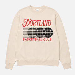 Retro 80s and 90s portland trailblazers streetwear basketball crewneck sweatshirt
