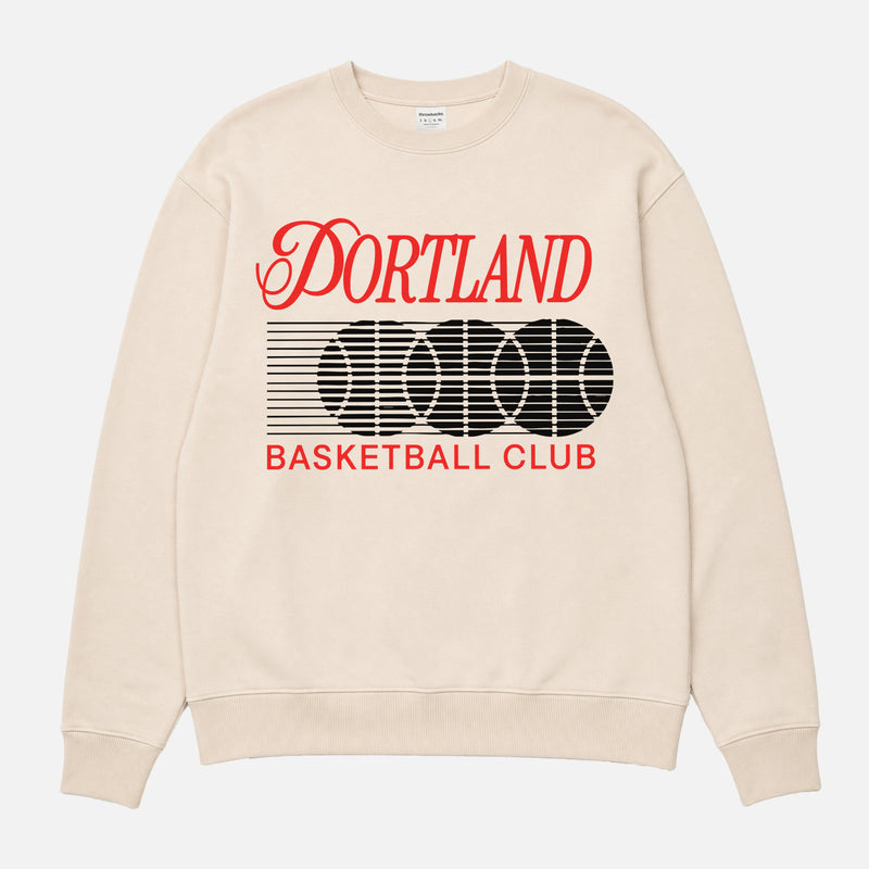 Retro 80s and 90s portland trailblazers streetwear basketball crewneck sweatshirt