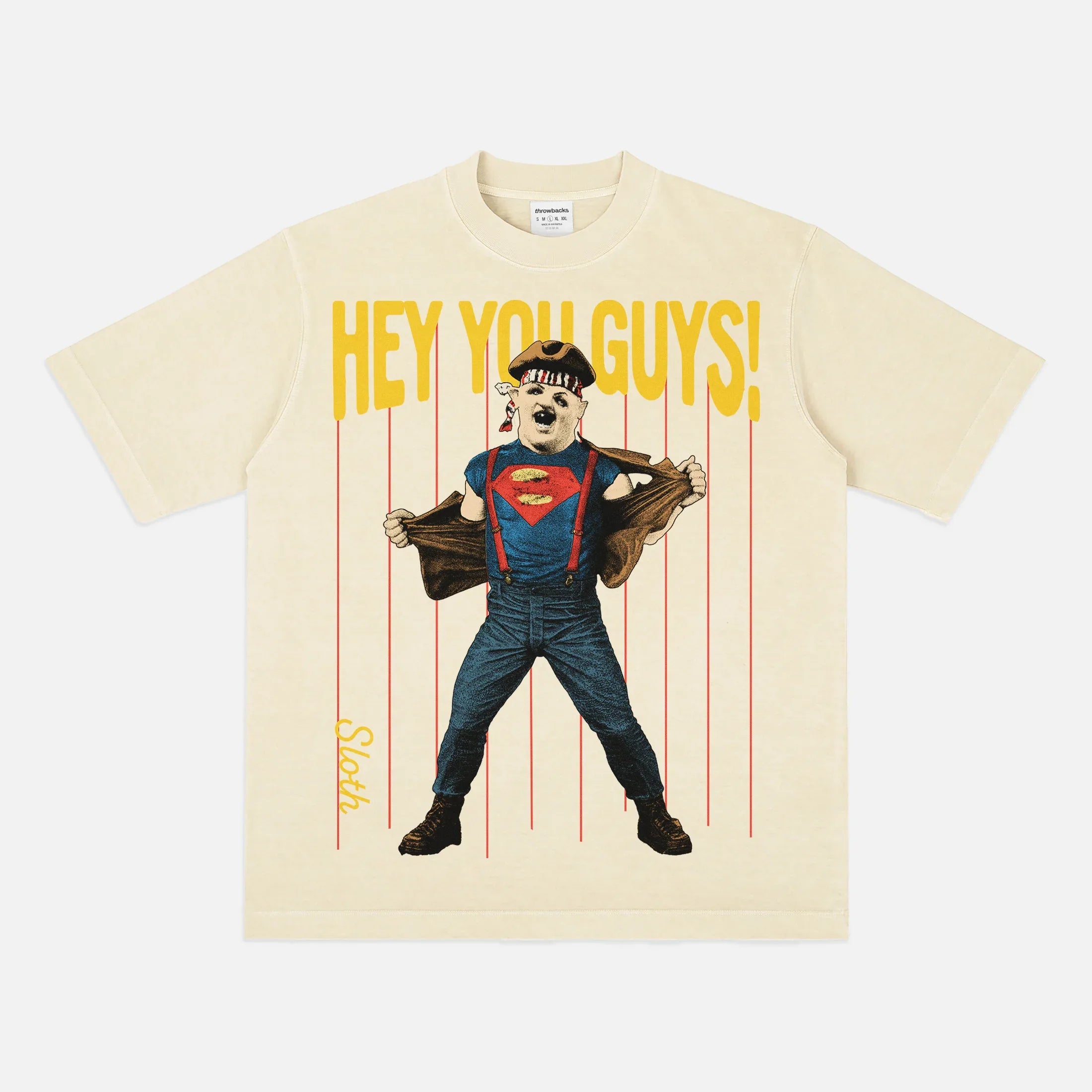 sloth hey you guys the goonies movie graphic tee shirt