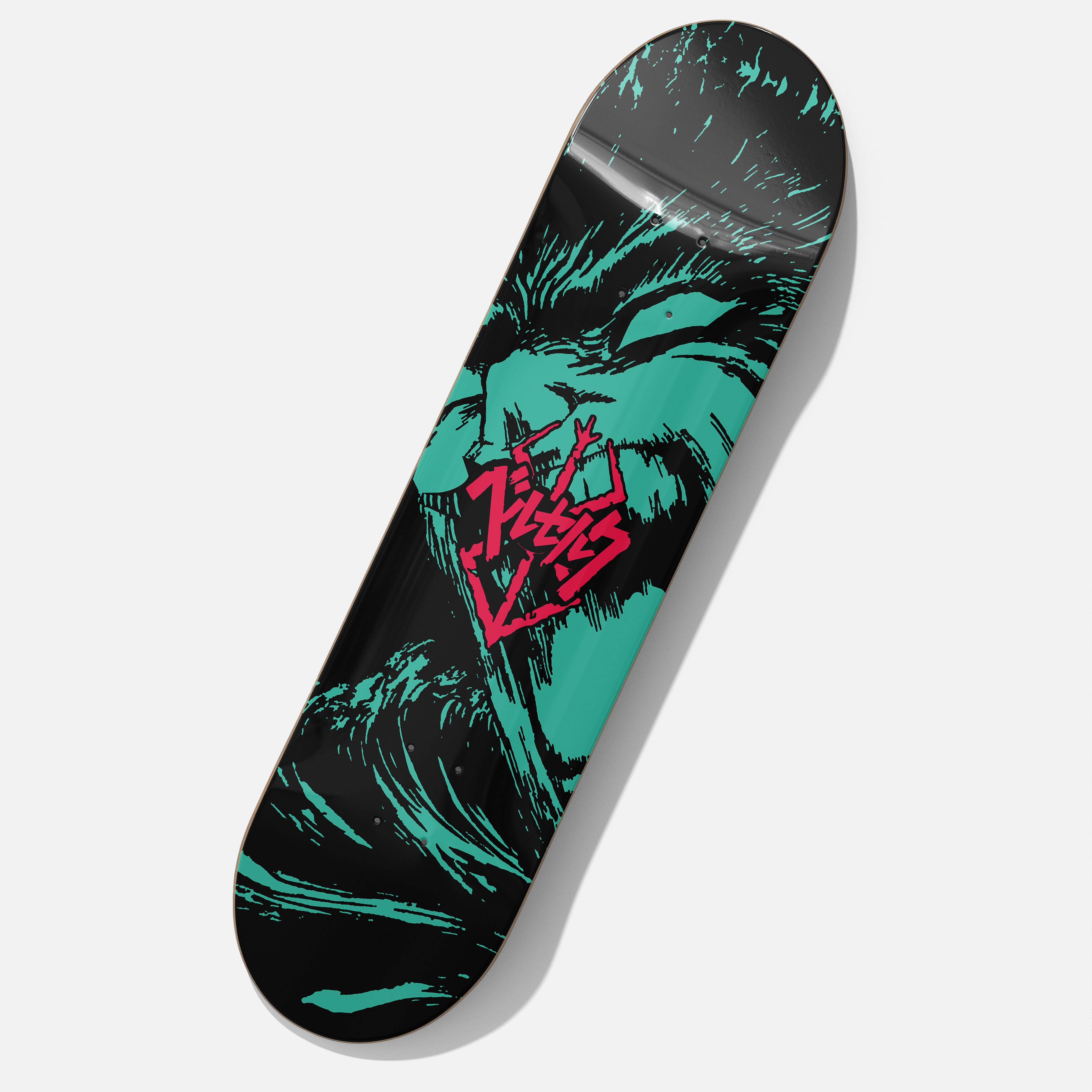 Grunge Berserk Guts Anime Skate Deck, Manga Skateboard Wall Art