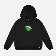 Black and green Boston Celtics Russell Athletic retro streetwear style hoodie sweatshirt for men and women, oversized Celtics hoodie apparel