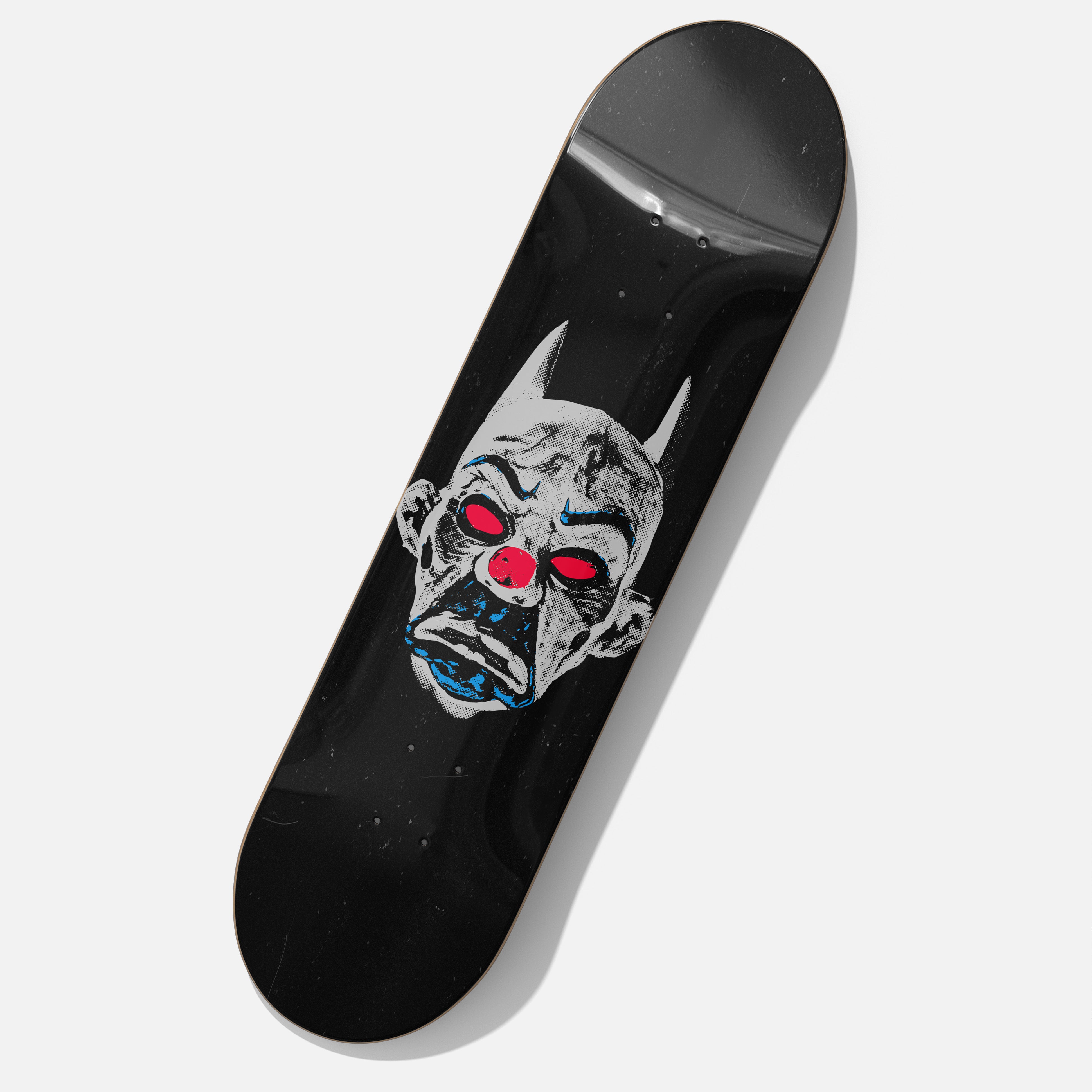 The Dark Knight movie skateboard, Batman and Joker Mask skate deck wall art collectible