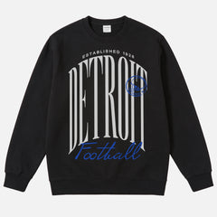 Premium 90s black Detroit Lions NFL football cotton sweatshirt