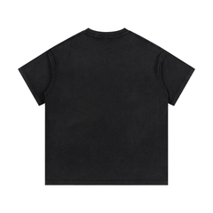 Back of a heavyweight premium graphic t-shirt for sale at Throwbacks