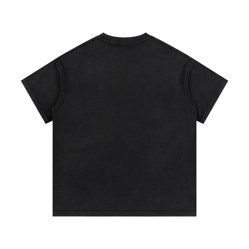 Back of a heavyweight premium graphic t-shirt for sale at Throwbacks