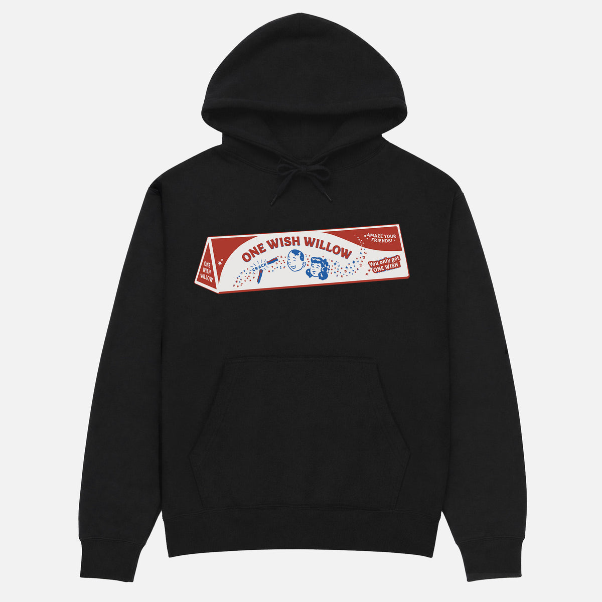 2026 Obsession horror Movie hoodie with one wish willow box logo on a unisex premium black hooded sweatshirt