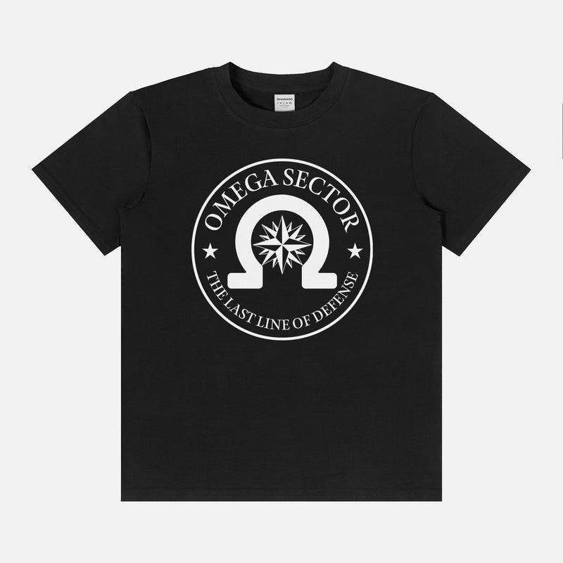 True Lies Movie t-shirt with Omega Sector logo on a black unisex t-shirt