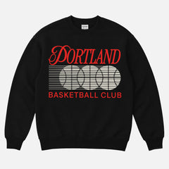 Retro 80s and 90s portland trailblazers streetwear basketball crewneck sweatshirt