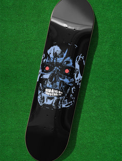 Terminator movie skate deck, 80s action sci-fi film skateboard wall art memorabilia